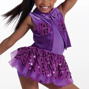 Weissmans “Gonna Get This” Purple Sequin Dance Costume - SC (6/6X)